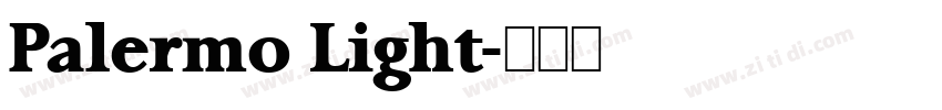 Palermo Light字体转换